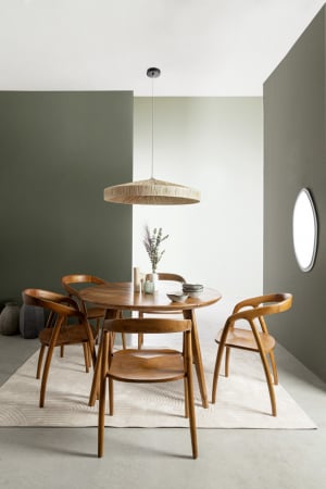 DINING - Scaun, Dotty cu cotieră, Lemn de Teak