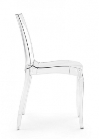 Scaun Drover, Policarbonat, Transparent, 50x54x84 cm [4]