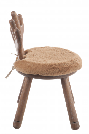 Scaun Ear Deer, Lemn, Natural, 36x36x56 cm [4]