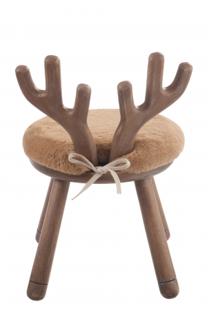 Scaun Ear Deer, Lemn, Natural, 36x36x56 cm [5]