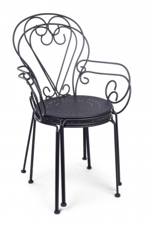 Scaun Etienne, Otel inoxidabil, Negru, 49x49x89 cm [4]