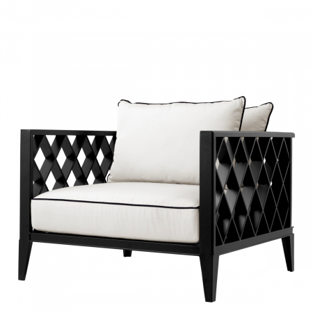 TERASA SI GRADINA - Scaun exterior Ocean Club negru, textil sumbrela