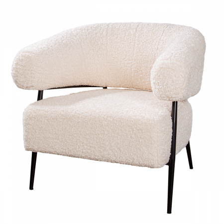 Fotolii - Scaun / Fotoliu, Torano, Pânză, alb, PU 1, L. 74 cm, L. 86 cm, H. 78 cm