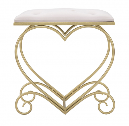 Scaun, heart, roz cm 50x37,5x51,5 [1]