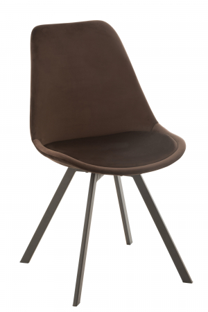 DINING - Scaun Helene, Textil/Metal, Maro, 55x49x84 cm