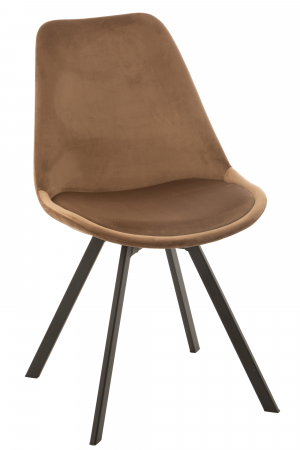 DINING - Scaun Helene, Textil/Metal, Maro, 55x49x84 cm