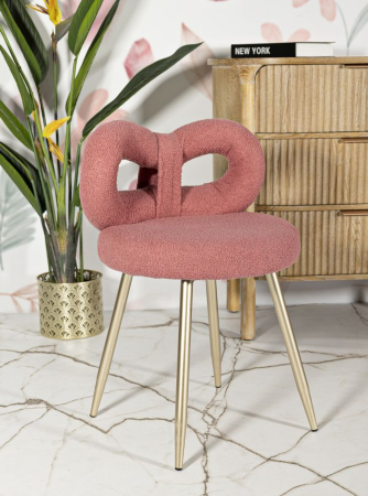 Scaun Ilary roz, ø 40x67 cm (inaltime sezut 46 cm) [8]