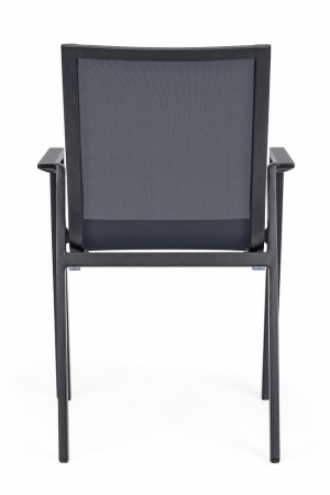 Scaun Krion, Aluminiu, Negru, 56x61.5x88 cm [3]