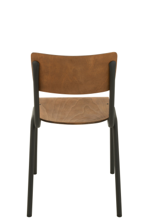 Scaun, Lemn/Metal Negru [3]