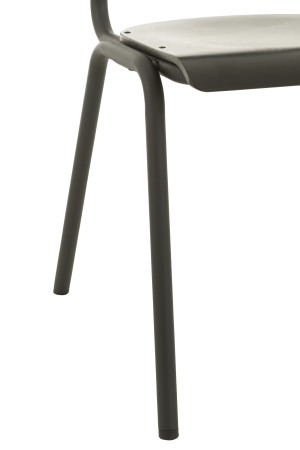 Scaun, Lemn/Metal Negru [4]