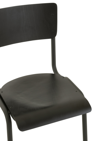 Scaun, Lemn/Metal Negru [5]
