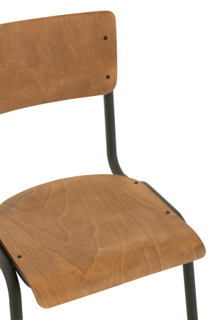 Scaun, Lemn/Metal Negru [5]