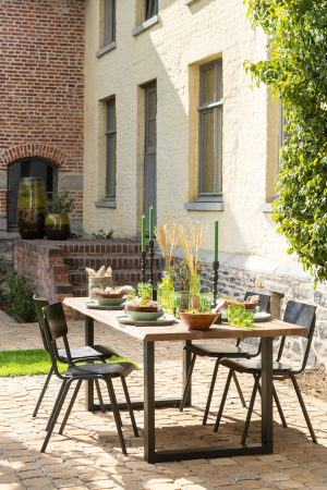 Scaun, Lemn/Metal Negru [7]