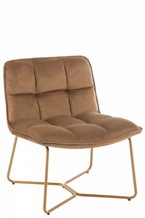 DINING - Scaun Lisa, Textil/Metal, Maro, 69.5x67x76.5 cm
