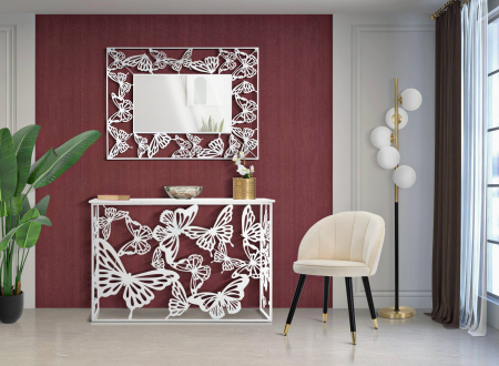SALE % - Scaun Loty, Lemn/MDF/Burete/Catifea/Fier, Crem/Auriu/Negru, 61x60x45 cm
