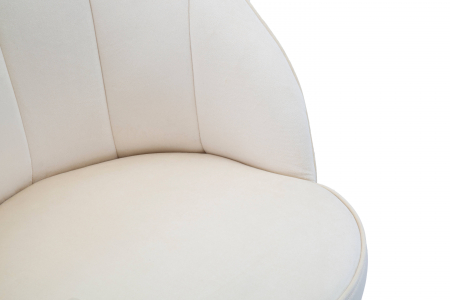 Scaun Loty, Lemn/MDF/Burete/Catifea/Fier, Crem/Auriu/Negru, 61x60x45 cm [5]