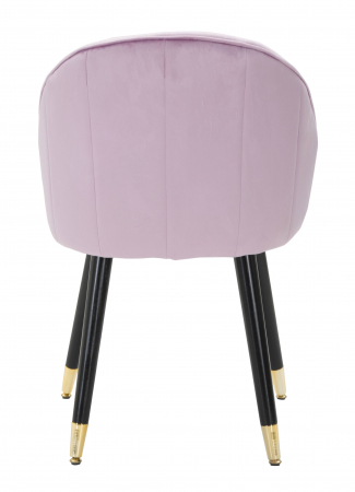 Scaun Loty, Lemn/MDF/Burete/Catifea/Fier, Roz/Negru/Auriu, 61x60x45 cm [6]