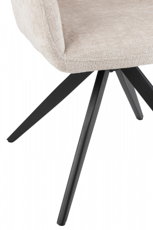 Scaun rotativ Louna, Fier/Acrilic, Bej [3]