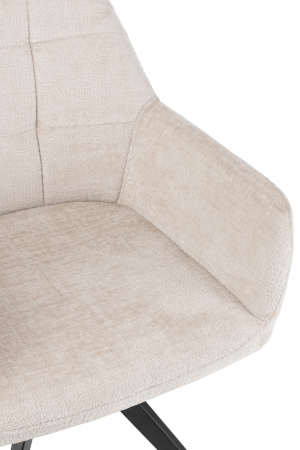 Scaun rotativ Louna, Fier/Acrilic, Bej [4]