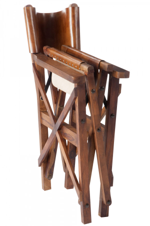 Scaun, Lemn/Piele, Maro, 57x59.5x90 cm [8]