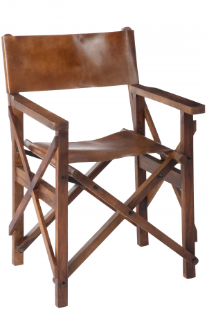 DINING - Scaun, Lemn/Piele, Maro, 57x59.5x90 cm