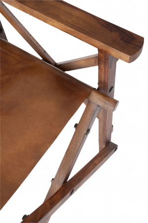 Scaun, Lemn/Piele, Maro, 57x59.5x90 cm [6]