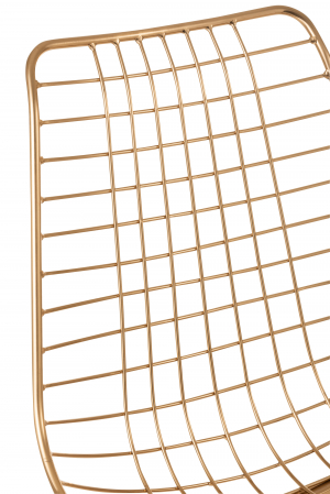 Scaun, Metal, Auriu, 44x52x84 cm [7]