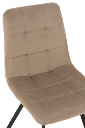 Scaun Morgan, Metal/Textil, Bej, 45x54x86 cm [5]