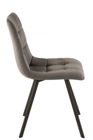 Scaun Morgan, Metal/Textil, Gri, 45x54x86 cm [2]