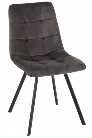 DINING - Scaun Morgan, Metal/Textil, Gri, 45x54x86 cm
