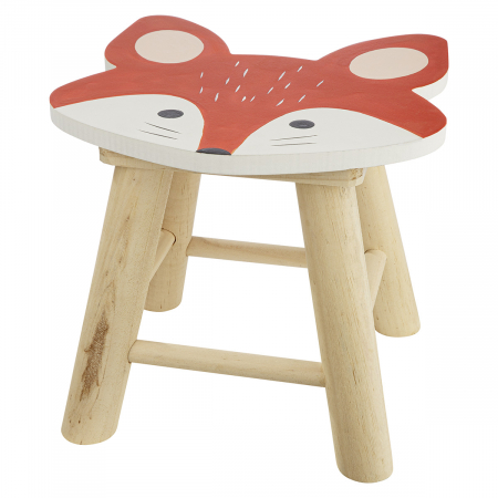 Scaun, motiv Tigru, lemn, culori naturale, PU 2, 2 asortate, L. 25 cm, l. 24 cm, H 21 cm [2]