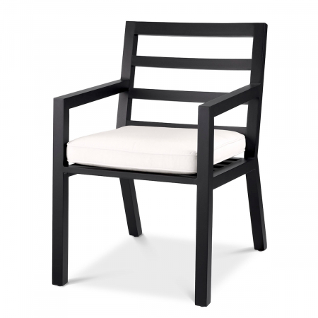 TERASA SI GRADINA - Scaun pentru exterior, Delta, textil sunbrella neagru