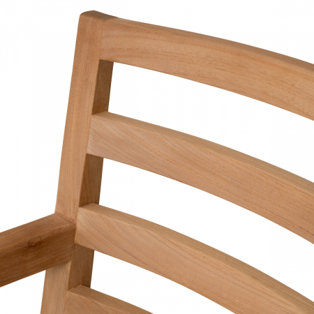 Scaun pentru exterior, Hera tec natur, off-white, Dims: W. 59.5 | D. 60.5 | H. 86.5 | SD. 49 | SH. 50.5 | AH. 64.5  (CM) [6]
