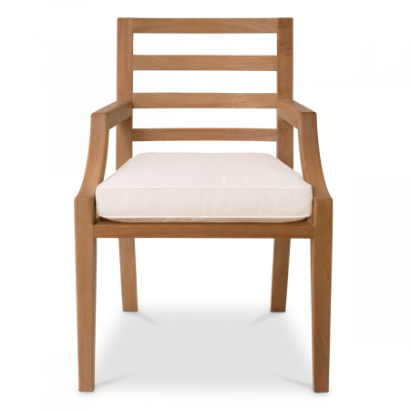 Scaun pentru exterior, Hera tec natur, off-white, Dims: W. 59.5 | D. 60.5 | H. 86.5 | SD. 49 | SH. 50.5 | AH. 64.5  (CM) [2]