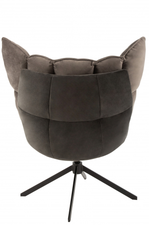 Scaun cu perna Relax, Metal/Textil, Gri, 78x73x92 cm [4]