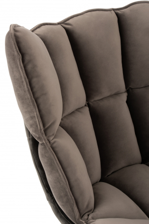 Scaun cu perna Relax, Metal/Textil, Gri, 78x73x92 cm [7]