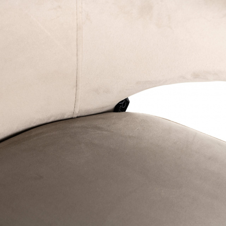 Scaun rotativ Milly khaki velvet (Fusion cream 02) [5]