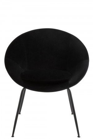 Scaun Round, Metal/Textil, Negru, 69x56.5x80 cm [1]