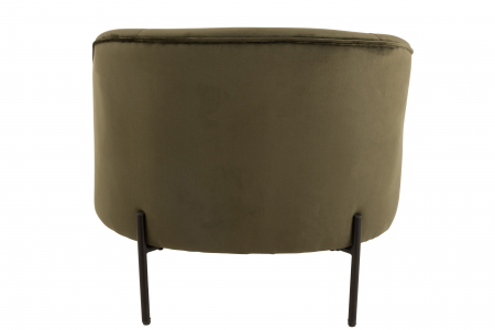 Fotoliu Round, Textil/Lemn, Verde, 66x67x71 cm [3]
