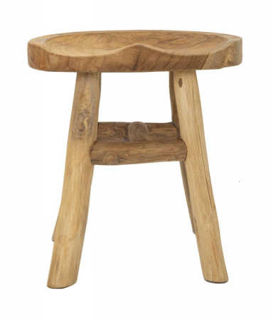 Scaun SEL din tec reciclat 40x32x42 cm (piesa unica) [1]
