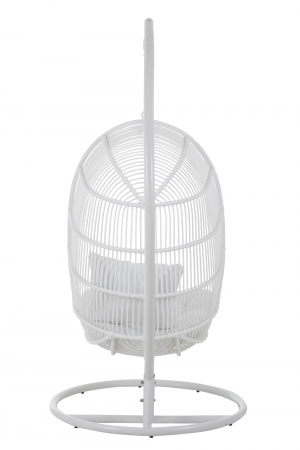 Scaun Suspendat, Metal, Alb, 119x110x193 cm [3]