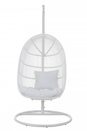 Scaun Suspendat, Metal, Alb, 119x110x193 cm [1]