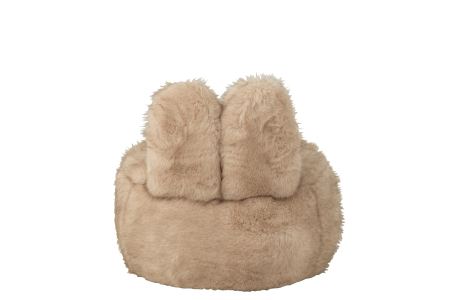 Scaun Teddy, cu urechi de iepuras, lemn, taupe [4]