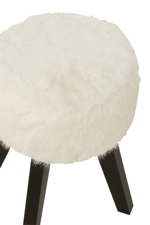 Scaun Teddy, picioare din lemn, alb [4]