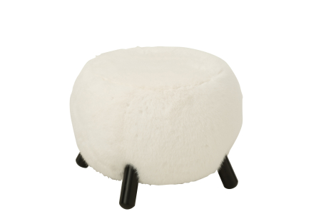 Scaun Teddy, picioare din lemn, alb [1]