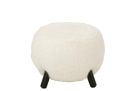 Scaun Teddy, picioare din lemn, alb [2]