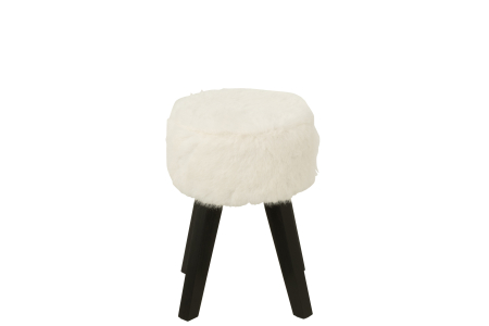 Scaun Teddy, picioare din lemn, alb [2]