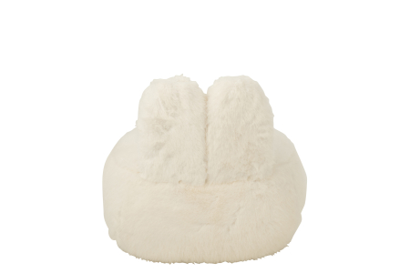 Scaun Teddy, urechi de iepuras din lemn, alb [3]