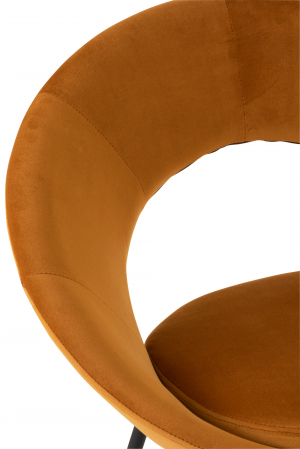 Scaun, Textil, Galben, 69x59x78 cm [6]