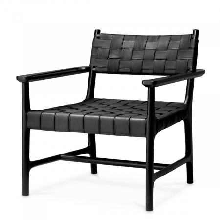 Fotolii - Scaun Tiberio, piele neagra, clasic, negru, Dimensiuni: W. 70 | D. 69.5 | H. 77 | SD. 57 | SW. 56.5 | SH. 40 | AH. 57  